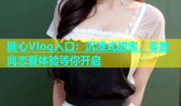 糖心Vlog入口：沉浸式甜蜜，零距离恋爱体验等你开启