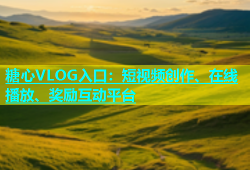 糖心VLOG入口：短视频创作、在线播放、奖励互动平台