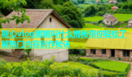 糖心vlog娜娜叫什么揭秘带你轻松了解热门内容创作秘诀
