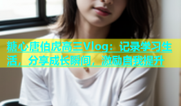 糖心唐伯虎高三Vlog：记录学习生活，分享成长瞬间，激励自我提升