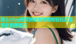糖心vlog老师独家教学揭秘轻松打造爆款视频技巧