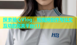 探索糖心Vlog：短视频创作与社交互动的完美平台(1)