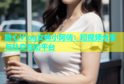 糖心Vlog女神小阿俏：短视频分享与社交互动平台