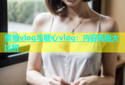 蜜糖vlog与糖心vlog：内容风格大比拼