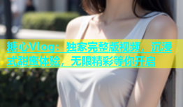 糖心Vlog：独家完整版视频，沉浸式甜蜜体验，无限精彩等你开启