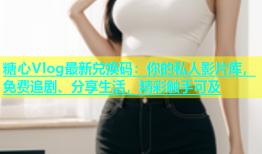 糖心Vlog最新兑换码：你的私人影片库，免费追剧、分享生活，精彩触手可及