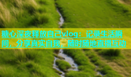 糖心深夜释放自己vlog：记录生活瞬间，分享真实自我，随时随地直播互动