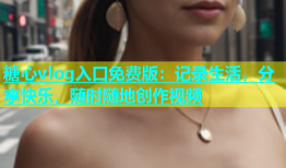糖心vlog入口免费版：记录生活，分享快乐，随时随地创作视频