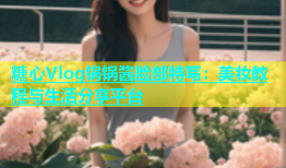 糖心Vlog锅锅酱脸部特写：美妆教程与生活分享平台
