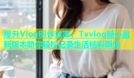 提升Vlog创作效率，Txvlog糖心最新版本助你轻松记录生活精彩瞬间