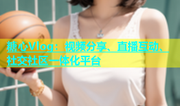 糖心Vlog：视频分享、直播互动、社交社区一体化平台