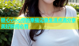 糖心vlog你的幸福记录生活点滴分享美好瞬间必看