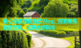 糖心深夜释放自己Vlog：探索草莓甜蜜世界，记录美好瞬间