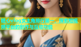 糖心vlog女主角排行第一，探索短视频平台的创作与互动功能