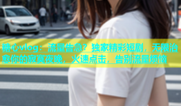 糖心vlog：流量告急？独家精彩短剧，无限治愈你的寂寞夜晚，火速点击，告别流量烦恼