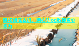 轻松修洗衣机，糖心Vlog教你省心省力