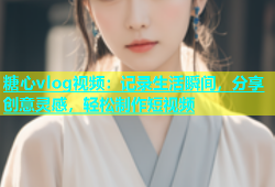 糖心vlog视频：记录生活瞬间，分享创意灵感，轻松制作短视频