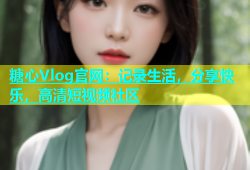 糖心Vlog官网：记录生活，分享快乐，高清短视频社区