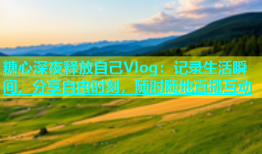 糖心深夜释放自己Vlog：记录生活瞬间，分享自由时刻，随时随地直播互动