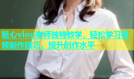 糖心vlog老师独特教学，轻松学习视频制作技巧，提升创作水平
