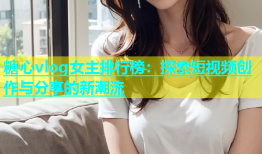 糖心vlog女主排行榜：探索短视频创作与分享的新潮流