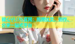 糖心VLOG官网：视频社交、创作、分享一站式平台