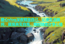 糖心vlog深夜释放自己，记录生活瞬间，展现真实自我，随时随地分享心情