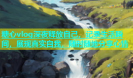 糖心vlog深夜释放自己，记录生活瞬间，展现真实自我，随时随地分享心情