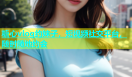 糖心vlog约妹子，短视频社交平台，随时随地约会