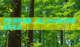 深夜释放自我：糖心Vlog带你探索真实生活