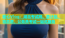 糖心Vlog：湖北考试网，查计划、填志愿、公务员考试一站式服务