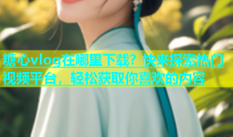 糖心vlog在哪里下载？快来探索热门视频平台，轻松获取你喜欢的内容