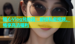 糖心Vlog兑换码：解锁私密视频，畅享高清福利