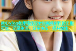 糖心vlog老师带你探索短视频创作的无限可能，记录生活，分享快乐，提升技能