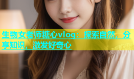 生物女老师糖心vlog：探索自然，分享知识，激发好奇心