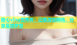 糖心vlog世界杯：记录激情瞬间，分享足球梦想