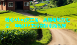 糖心Vlog女主角：美丽与魅力汇聚，年轻UP主带你探索新视界