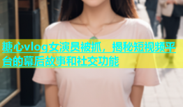糖心vlog女演员被抓，揭秘短视频平台的幕后故事和社交功能
