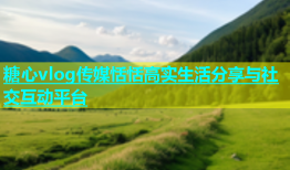 糖心vlog传媒恬恬高实生活分享与社交互动平台