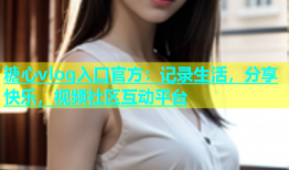 糖心vlog入口官方：记录生活，分享快乐，视频社区互动平台