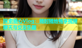 探索糖心Vlog：随时随地畅享视频聊天与交友乐趣