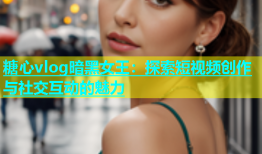 糖心vlog暗黑女王：探索短视频创作与社交互动的魅力