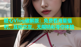 糖心Vlog破解版：免费看海量福利，互动交友，无限精彩等你体验