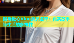 揭晓糖心Vlog演员名单：真实故事与生活的多样性