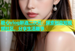 糖心vlog醉酒二次元：探索创意短视频社区，分享生活趣事