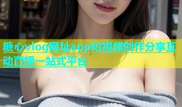 糖心vlog网址app短视频创作分享互动直播一站式平台