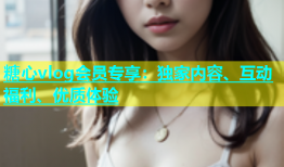 糖心vlog会员专享：独家内容、互动福利、优质体验