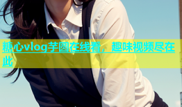 糖心vlog芋圆在线看，趣味视频尽在此