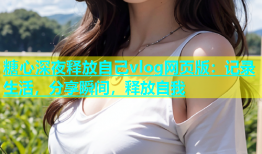 糖心深夜释放自己vlog网页版：记录生活，分享瞬间，释放自我