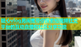 糖心vlog男闺蜜带你探索短视频社交平台的互动直播和社区分享功能